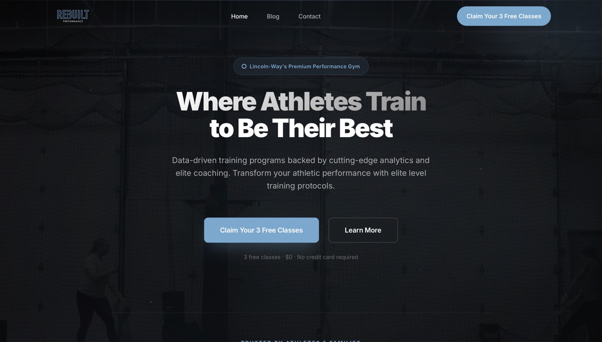 Rebuilt Performance Website